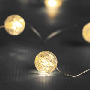 Instalație Lumini LED pentru Crăciun, 100 Becuri Alb Cald, Cablare Transparentă