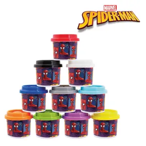 Set de plastilină multicolor pentru Spiderman – 10 recipiente și forme