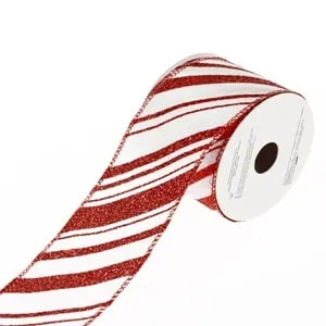 Panglica pentru decorarea bradului de Crăciun cu glitter