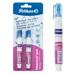 Set 2 Pixuri Corectoare cu Usucare Rapidă, Vârf Metalic, 7 ml