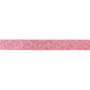 Panglica Decorativă Roz cu Glitter de Crăciun 5x9mm