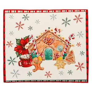 Uscator Textil pentru Vase Ecru cu Casa din Turta Dulce