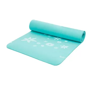 Saltea Yoga și Camping Turcoaz cu Model Floral