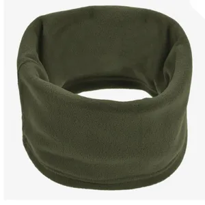Fular circular fleece kaki cu șiret pentru bărbați