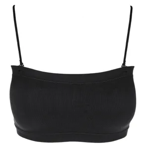 Bustier Strapless cu Bretele Detasabile - Textură Ridicată