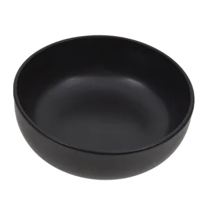 Bol adânc din ceramică negru, 680ml pentru servire