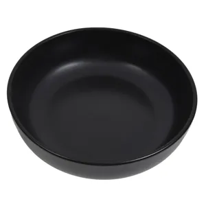 Bol adânc ceramic, Negru, 1.1L