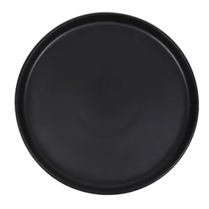 Farfurie pentru fructe din ceramică neagră, diametru 26.5cm