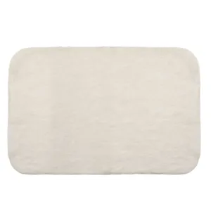 Covoras Decorativ din Imitatie de Blana, Ecru, 120x80 cm, Antiderapant