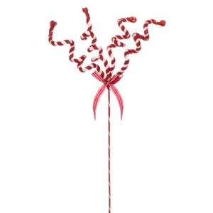 Stick Decorativ Candy Cane Roșu și Alb pentru Decorațiune de Crăciun