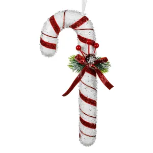 Ornament Brad Crăciun Bastonaș Spumă Roșu Alb 26cm