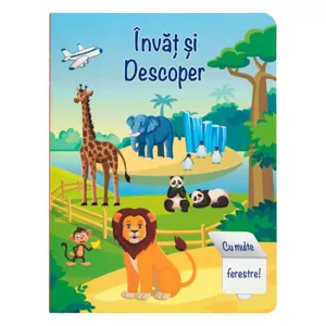 Carte educativă cu ferestre pentru învățare și descoperire