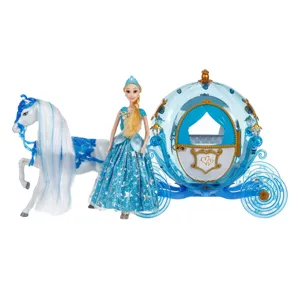 Set Păpușă Prințesă cu Căruța și Cal, Jocuri Imaginative pentru Copii