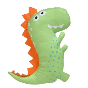 Perna decorativa cu dinozauri, verde, 30x40cm