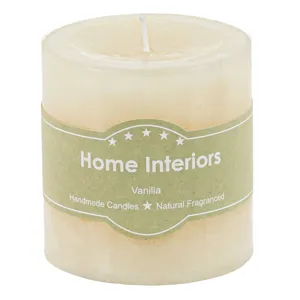 Lumanare decorativa ecru cu aroma de vanilie