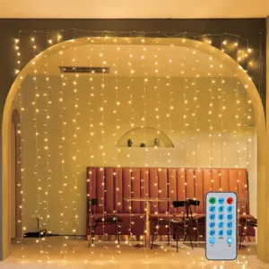 Perdea LED cu Muzică și Telecomandă – Lumini Ritmice pentru Spații Interioare și