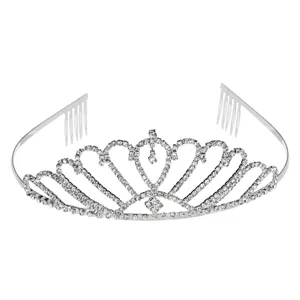 Coroană Realistă Mare pentru Prințese în Argintie