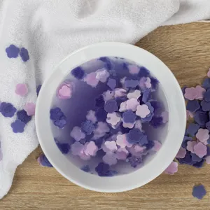 Săpun Confetti Mov și Lila, Forme de Floricele, 20g