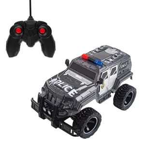 Mașină Off Road de Poliție cu Telecomandă, Sunet și Lumină, Scara 1:14