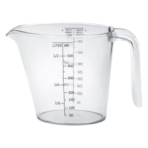 Cana de masurare din plastic transparent, 500ml