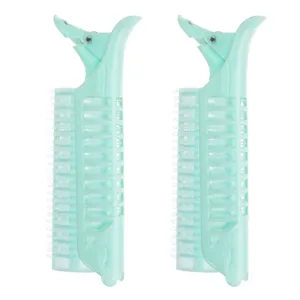 Bigudiuri cu Scai și Clips, Verde Menta, 11 cm, 2 bucăți