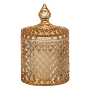 Lumanare Decorativă Albă cu Aromat de Vanilie în Sticlă