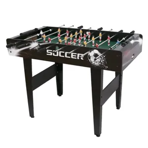 Masa de fotbal cu picioare negre, 119x61x81 cm, din lemn