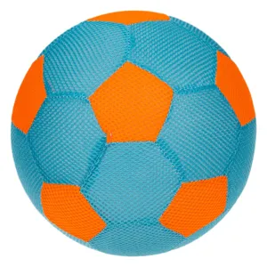 Minge textilă pentru fotbal de plajă, 22cm, Bleu-Portocalie
