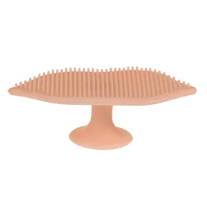 Perie de exfoliere facială din silicon nude pentru curățare și exfoliere delicat