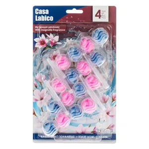 Odorizant pentru toaletă cu aromă de magnolie, 4 bucăți