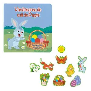 Carte de Paște cu Puzzle, 16x16 cm, Multicolor