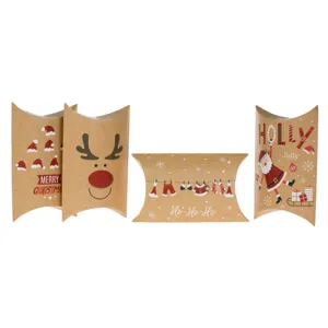 Set Cutii Plic pentru Dulciuri Crăciun, 4 Modele Glitter