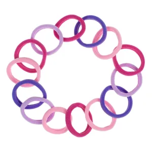 Set de 14 Elastice Frotte pentru Copii - Culori Roz, Lila și Fucsia