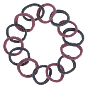 Set 14 Elastice Par Frotte Antracit și Maron pentru Femei