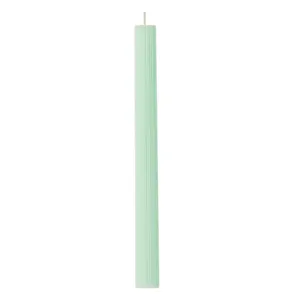 Lumanare Parfumata Verde Menta cu Dungi pentru Sfesnic