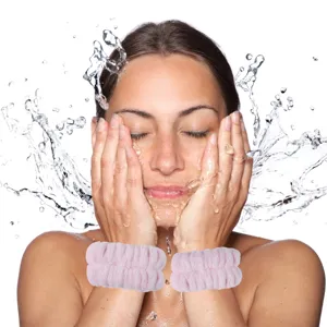 Bratari cosmetice pentru încheieturi, Culoare Roz, 1 Pereche