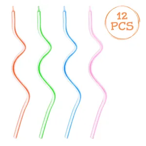 Lumanari Multicolor Zi de Nastere Ondulate Set de 12 buc