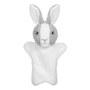Figurină din Plus Iepuraș Gri pentru Teatru de Păpuși, 28cm