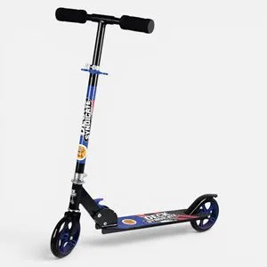 Trotineta din Aluminiu cu Ghidon Reglabil, Roti 145mm, Albastra