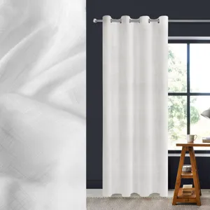 Perdea Decorativă Off White cu Inele - Stil și Lumină