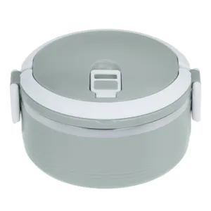 Caserolă Termică Rotundă Gri, Oțel Inoxidabil, 500ml