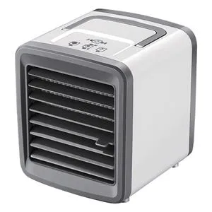 Ventilator portabil cu racire prin evaporare, USB, 2 viteze, rezervor 200 ml, alb