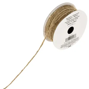 Sfoară din iută naturală 20m x 2mm culoare naturală