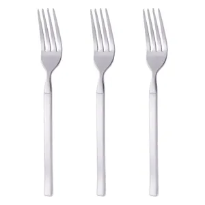 Set furculite din otel inoxidabil 3 buc 21 cm finisaj mat