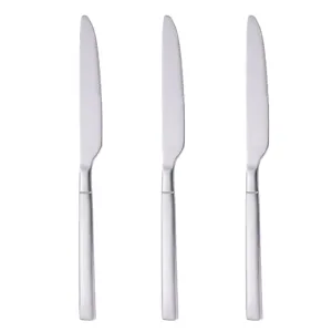 Set de 3 cuțite de masă din oțel inoxidabil, 23 cm, finisaj mat