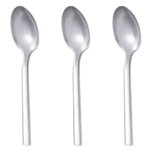 Set Lingurite din Oțel Inoxidabil Argintiu 3 bucăți 14 cm
