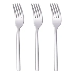 Furculite mici din otel inoxidabil, set 3 buc, 14 cm, argintiu