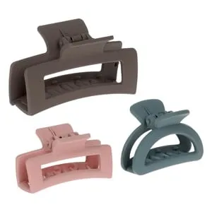 Set Clame de Păr Femei Plastic Multicolor Dreptunghiulare Ovala