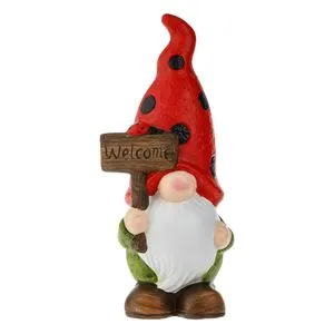 Spiriduș ceramic decorativ pentru grădină, 14x10x30cm