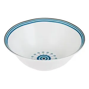 Bol Portelan Design Tribal Ochi Albastru
